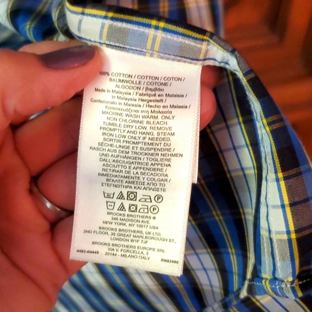 Boys Brooks Brothers 100% cotton button down shirt - Picture 5 of 5